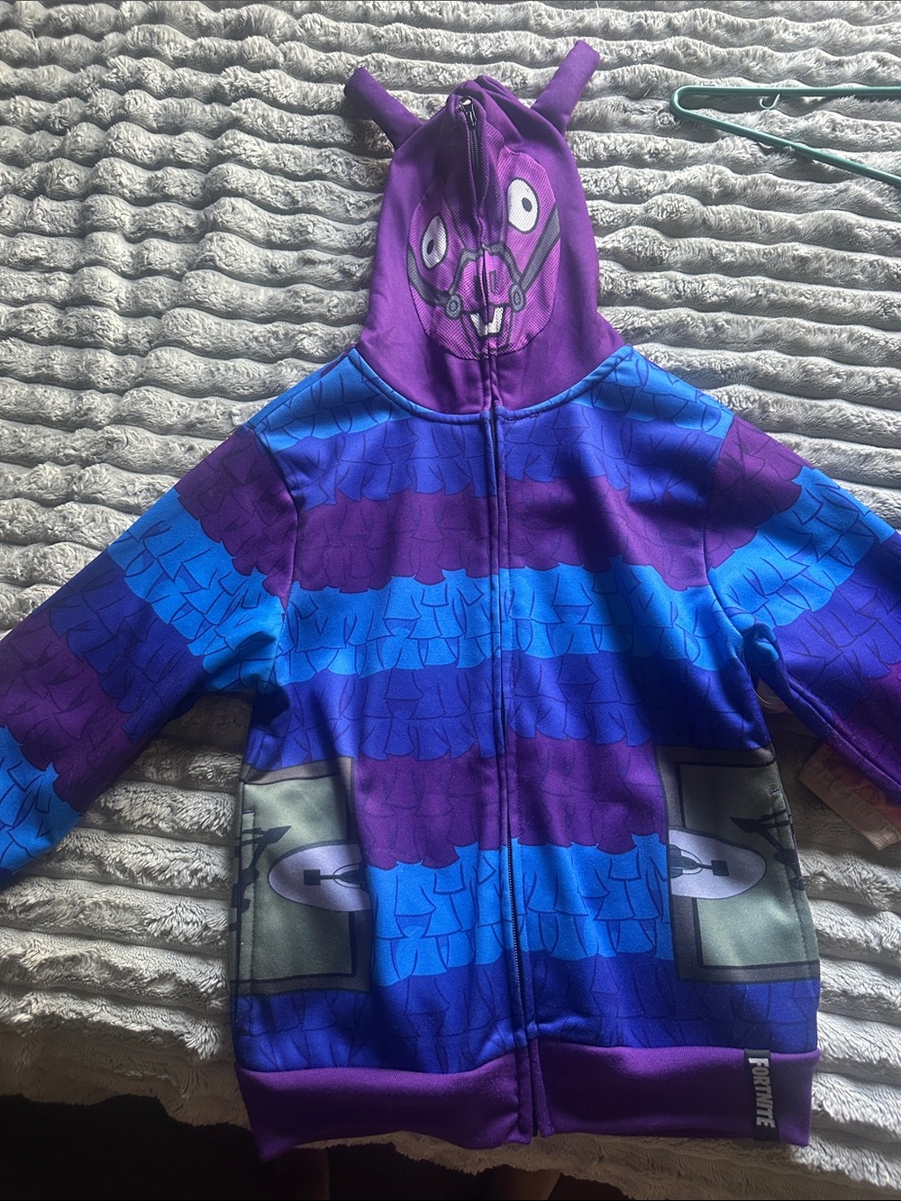 Fortnite Llama Kids Zip Up Hoodie Boys Medium